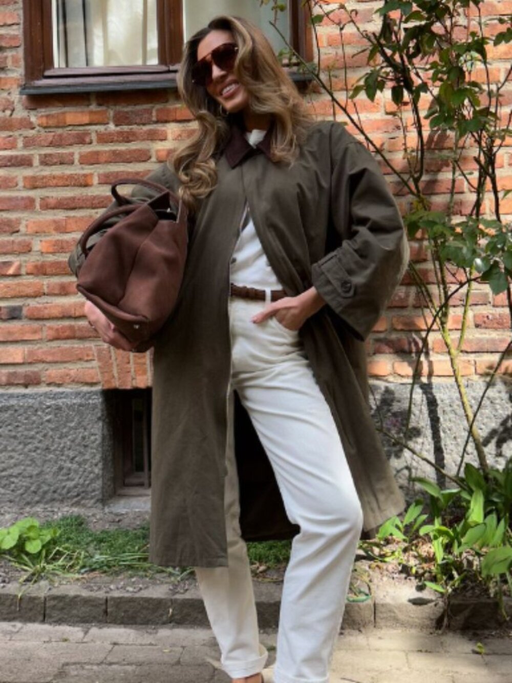Avec Les Filles Contrast Collar Barn Coat - Picture 4 of 4